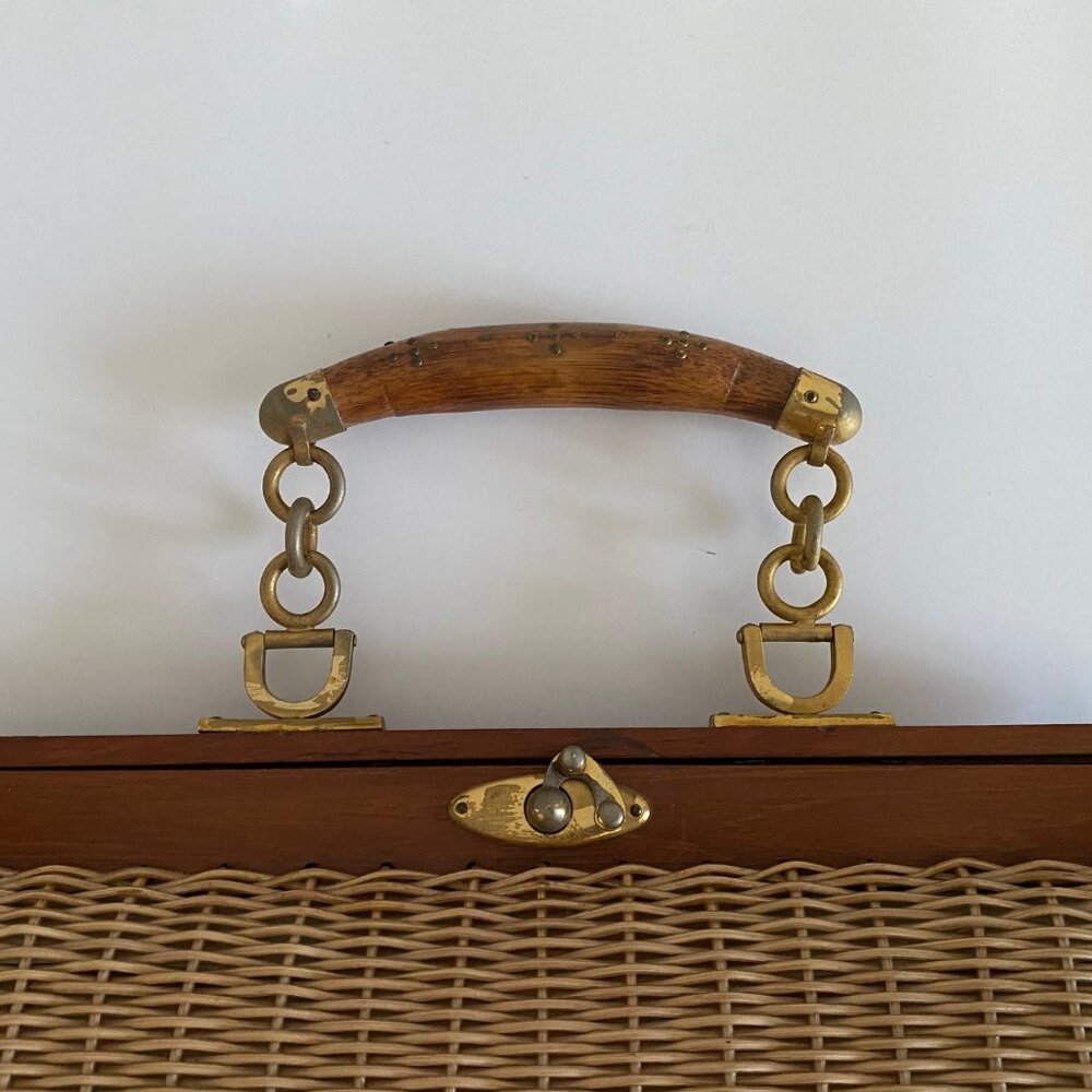 Vintage Rattan Handbag - Picture 4 of 5
